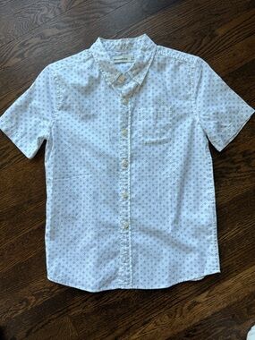 abercrombie kids White Short-Sleeve Button-Down with Micro Diamond Print. 11/12